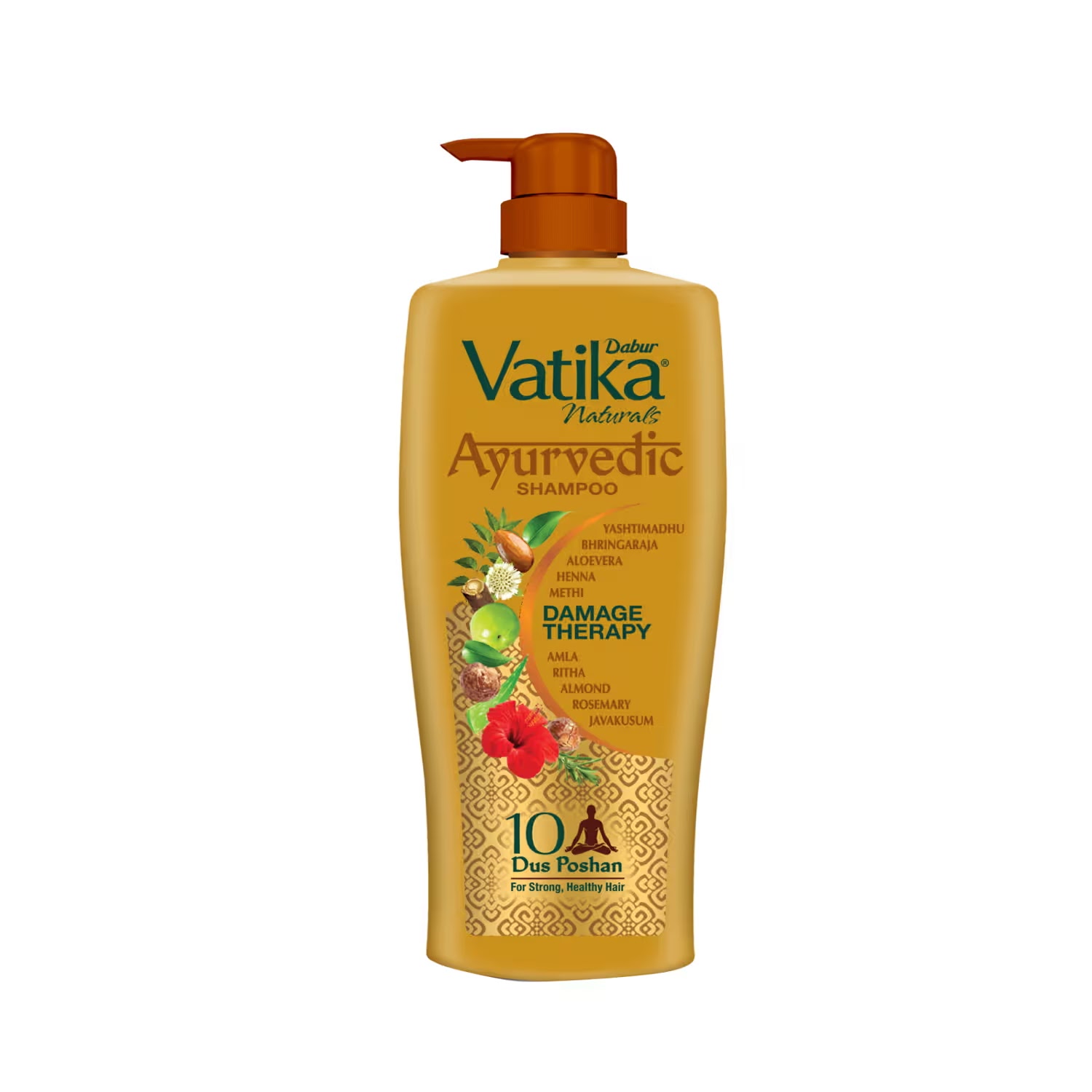 DABUR VATIKA NATURAL AYUR SHAMPOO DISPENSER 640 ML