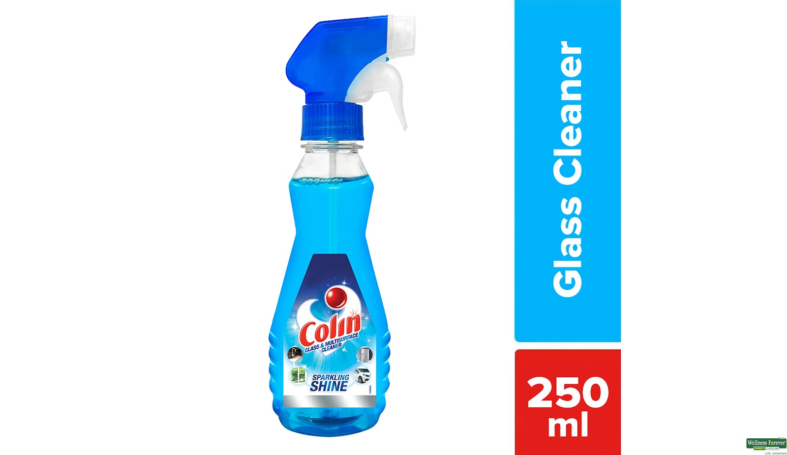 COLIN GLASS CLEANER LIQUID 250 ML