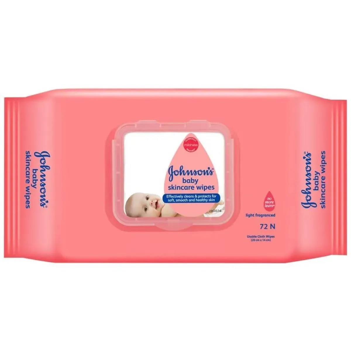 J&J-SKIN CARE BABY WIPES-72 PCS