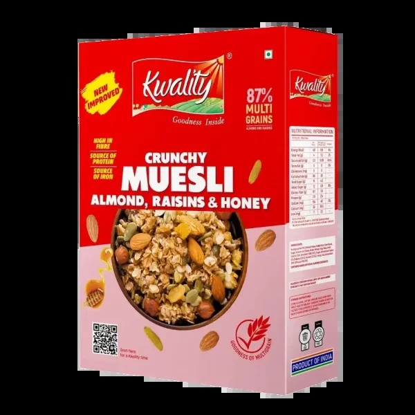 KWALITY-MUESLI CRUNCHY CORN FLAKES CTN-400 GM