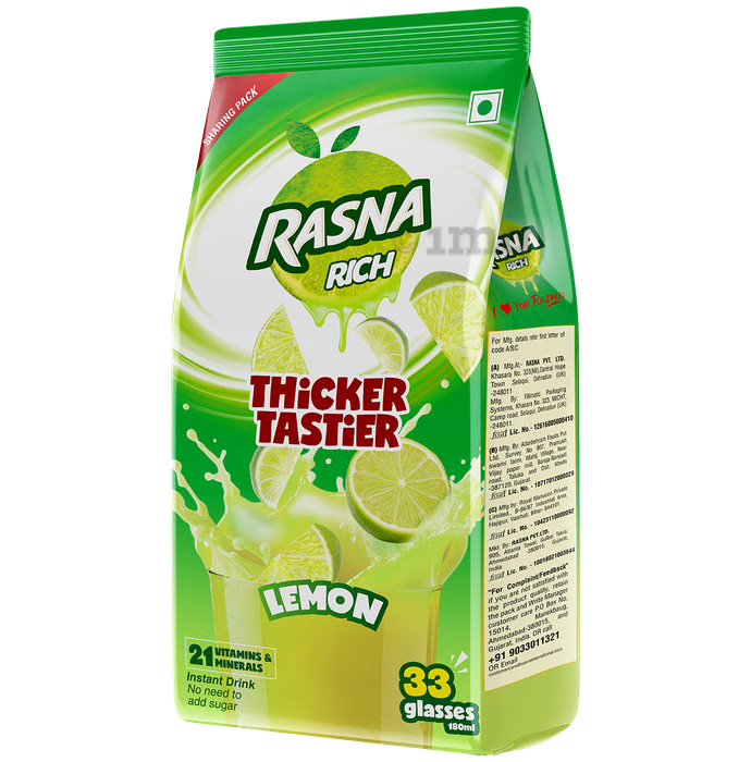 RASNA-INSTA INSTANT NIMBU PANI DRINK-750 GM