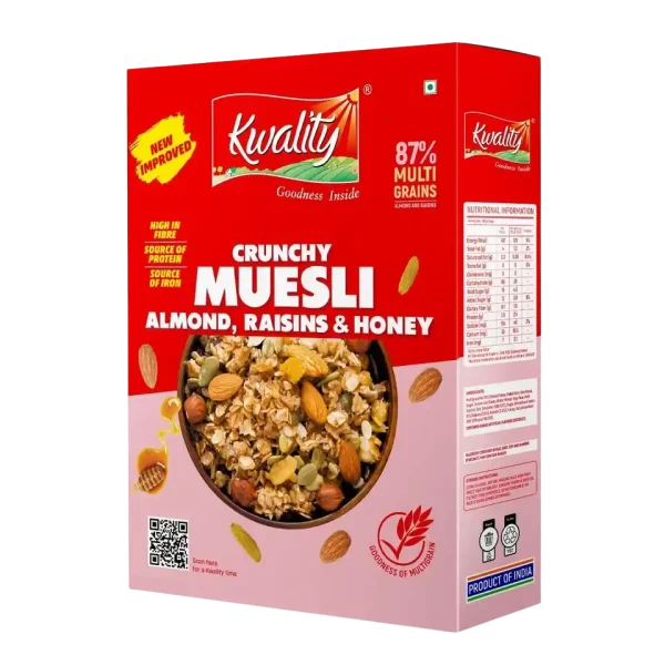 KWALITY-MUESLI CRUNCHY CORN FLAKES CTN-400 GM