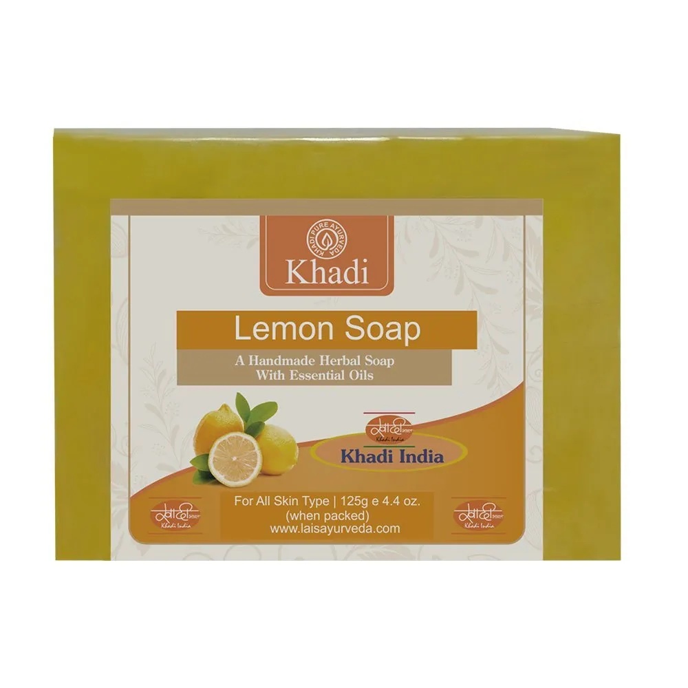 KHADI-HERBAL LEMON SOAP-125 GM