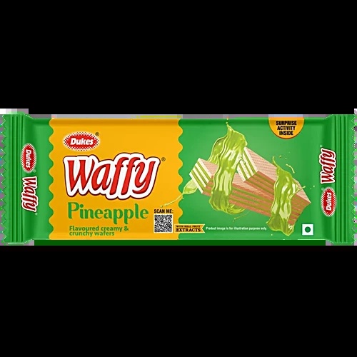 DUKES-WAFFY CRISPY N CREAMY PINEAPPLE WAFERS-55 GM