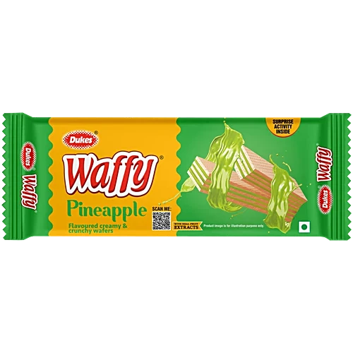 DUKES-WAFFY CRISPY N CREAMY PINEAPPLE WAFERS-55 GM