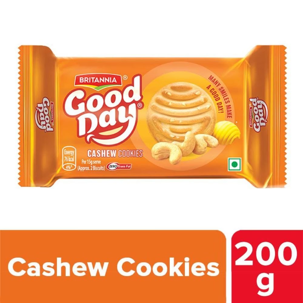 BRITANNIA-GOOD DAY RICH CASHEW BISCUITS-200 GM