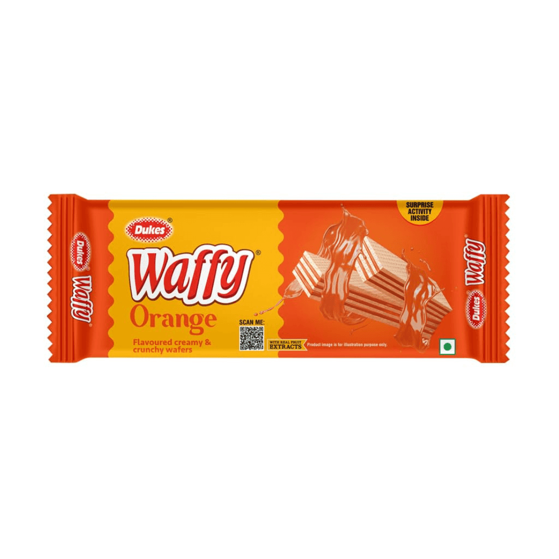 DUKES-WAFFY ORANGE CREAMY WAFERS-55 GM